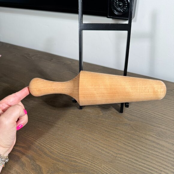 Wooden Pestle / Masher — Chinois Sieve Pusher • Vintage Rustic Kitchen Tool - Picture 2 of 7